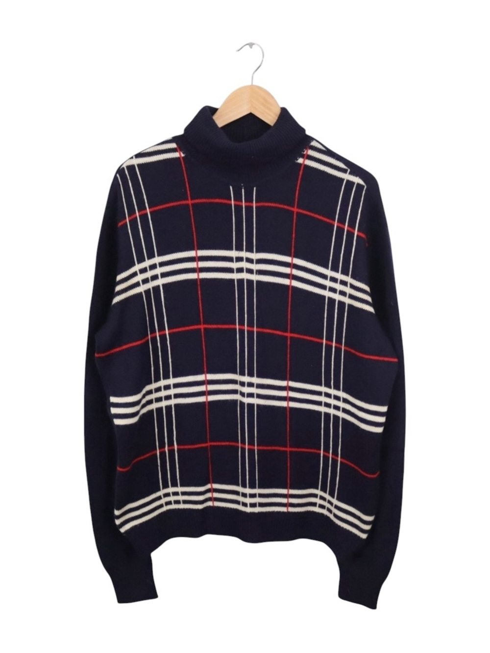Vintage 1960’s Men’s Turtleneck Sweater Size XL Damon Navy Italian Made - Picture 1 of 4